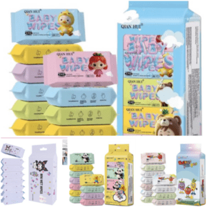 Lote de 10 Paquetes de 8 minitoallitas Kawaii