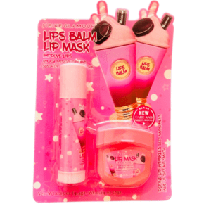 Caja de 2 en 1 Lip Balm + Lip Mask Tipo Yum Yum