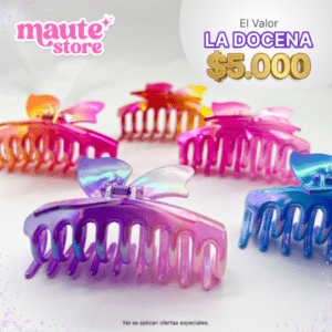 Docena gancheta Mariposa Tornasool