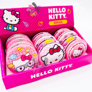 Espejo Doble de Cartera Original Hello Kitty Redondo